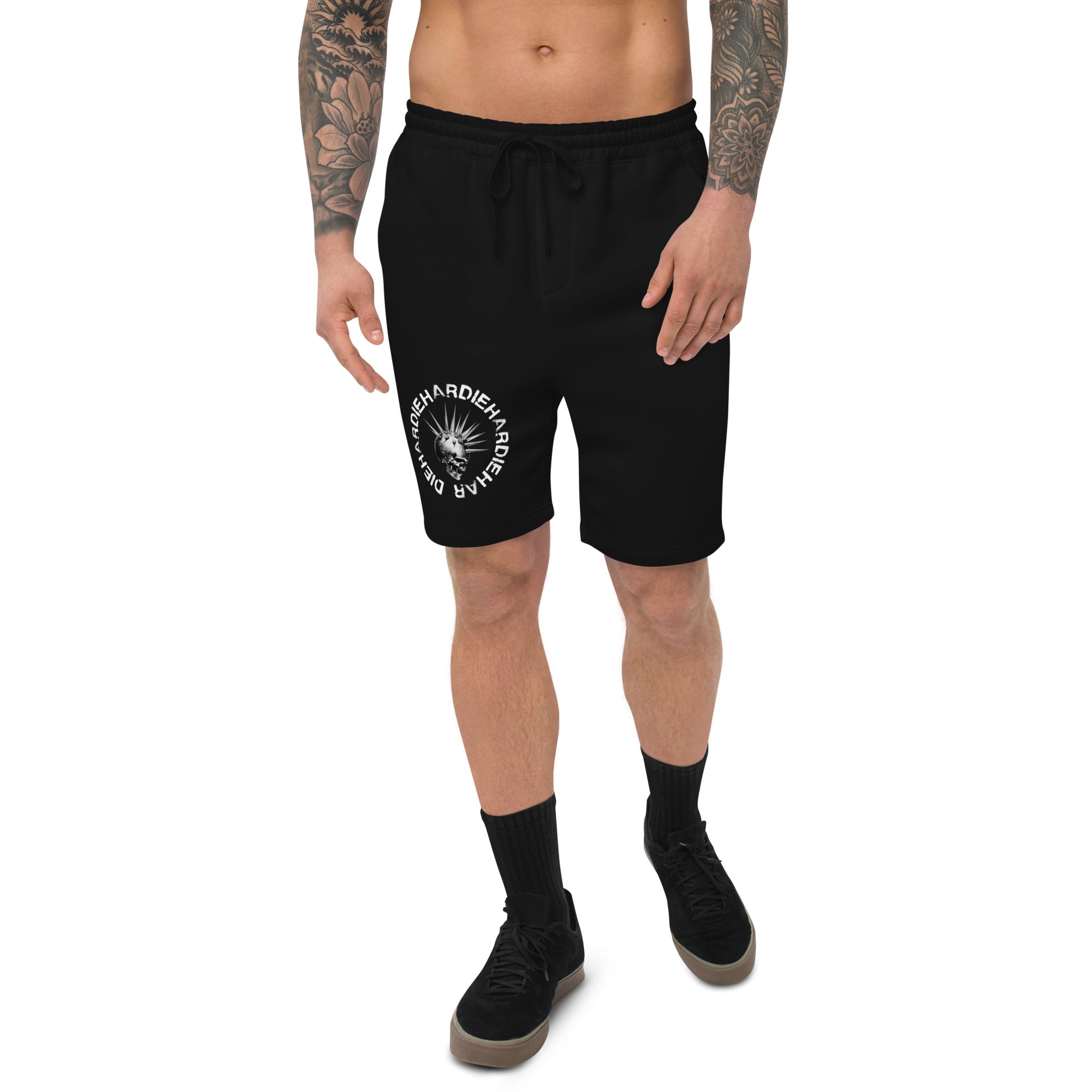 DIEHARD Logo Spike Skull Shorts